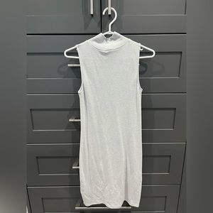 Grey mock neck dress